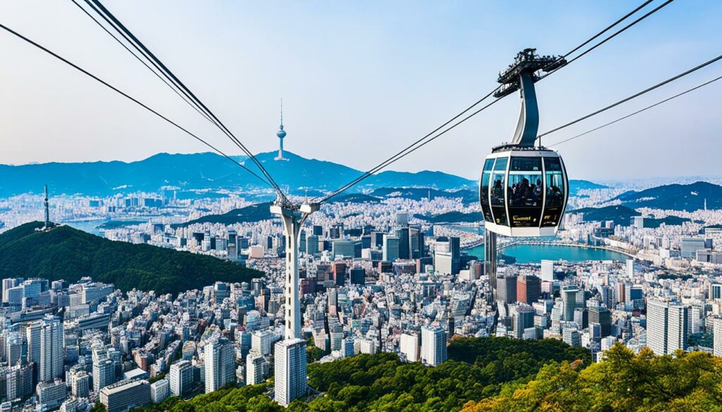 n seoul tower cable car